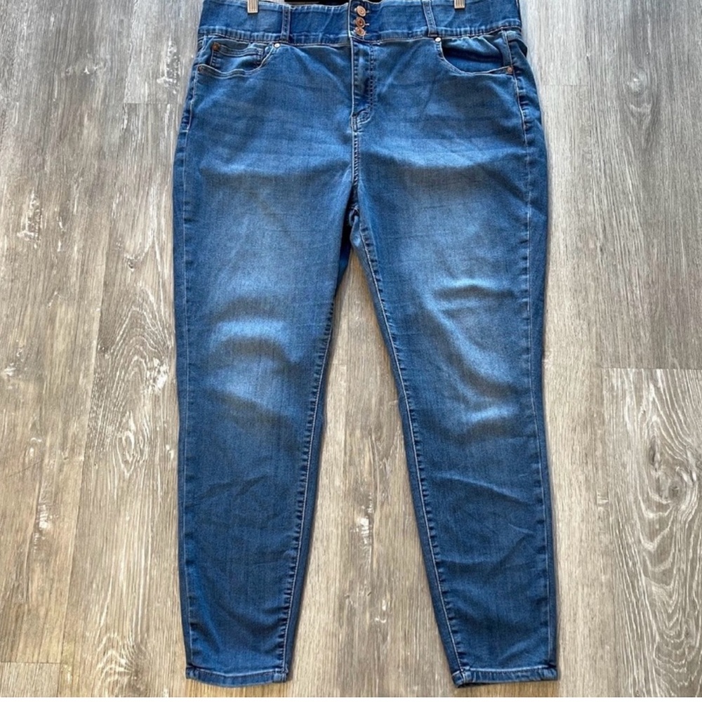 Arula Tummy Control High Rise Midnight Blue Jeans 14 Altard State - Picture 5 of 7